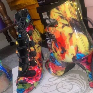 Women Latin Lace -Up high heel